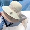 2025 New Spring and Summer Straw Hat Comfortable Women's Beach Hat Straw Braid Hot Selling Bow Sun Hat Sunshade Hat