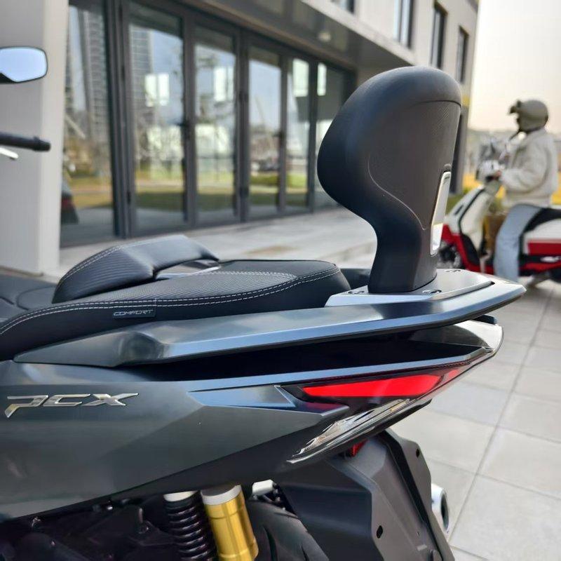 Modified Motorcycle PCX125 PCX150 PCX160 Rear Backrest Black Seat Sissy Bar Passenger Leather Pad Carrier for PCX 2021-2025