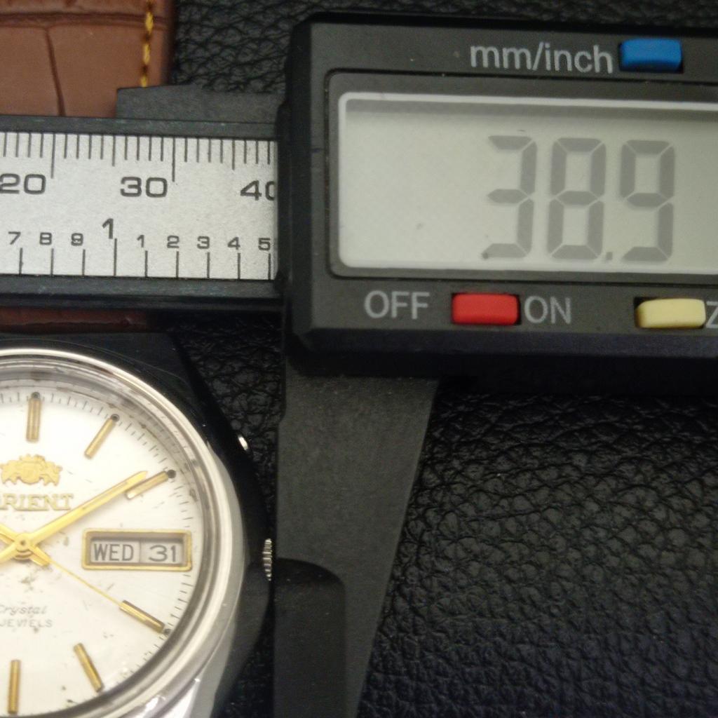 VINTAGE ORIENT CRYSTAL AUTOMATIC JAPAN 46941 MENS ORIGINAL DIAL WATCH a703387-1 R213b-a703387