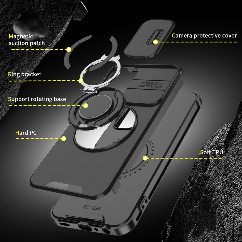 Shock Proof Ring Holder Case for Samsung Galaxy A57 5G A37 A17 A56 A36 A16 A55 A35 A15 S26 Ultra S24 Plus S23 S25 FE S22 S21
