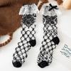 Lace Lace Stockings Women's Bow Summer Thin Long Leg Socks