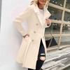 Women's Solid Color Thick Long  Sleeve Fashion Coat Jacket