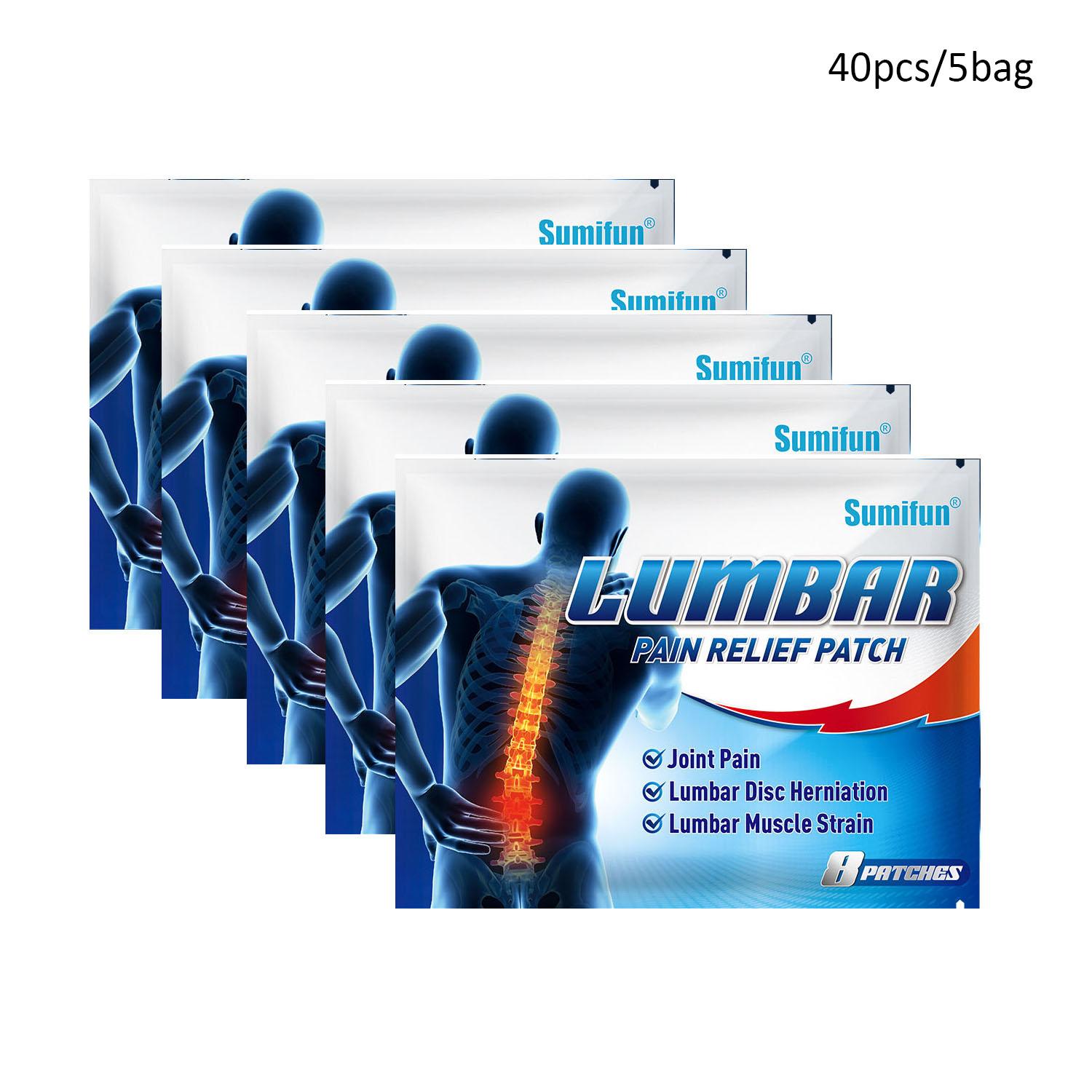 

Sumifun, талии, мышечной усталости, травмы, пластырь, шейный отдел позвоночника, поясничный отдел колена, травяная паста 40pcs/5bag