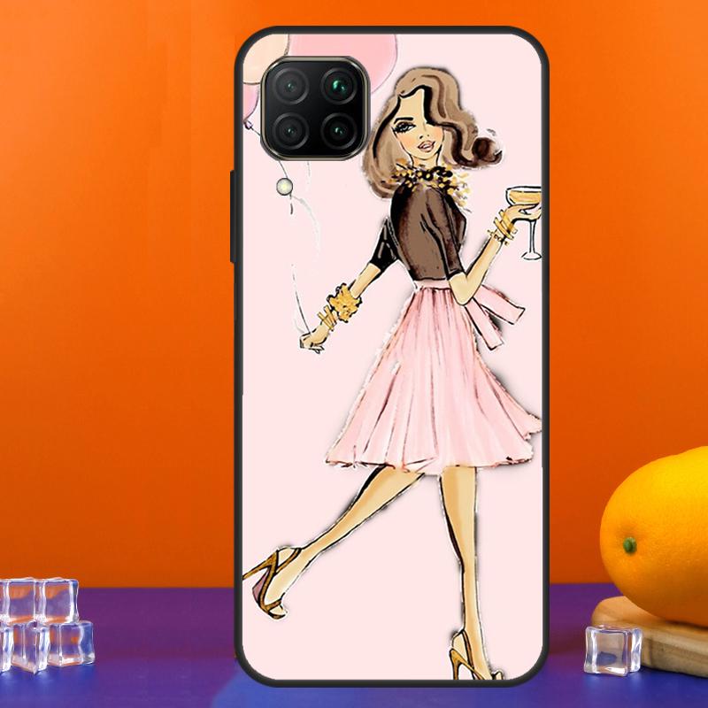 City Fashion Girl For Huawei Nova 12s 12i 11i 5T 9 10 SE Y91 Y90 Y60 Y70 Y72 Y61 P60 Pro P20 P40 P30 Lite Case
