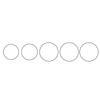 Square Recorder Rubber Drive Belts For Cassette Recorders And Players 105-135mm Fold 20Pieces Multiple Size