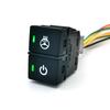 1 PC Car Power LED Light Front Rear Fog Lamps Music Mirror Heating Dual Control On Off Switch Button with Wire for Honda Switches4