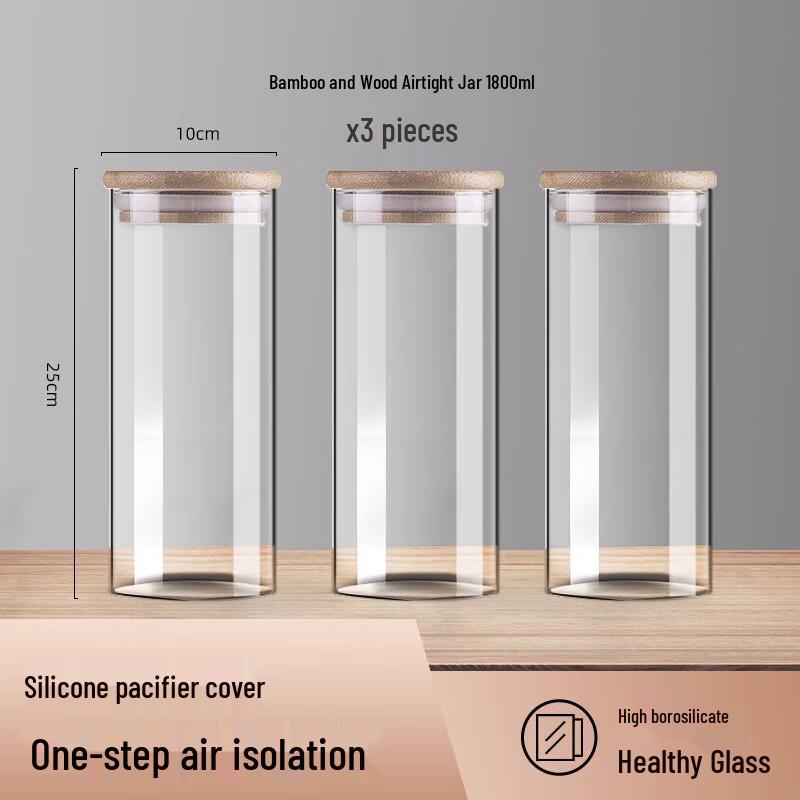 Transparent Strong-Seal Tea Canister