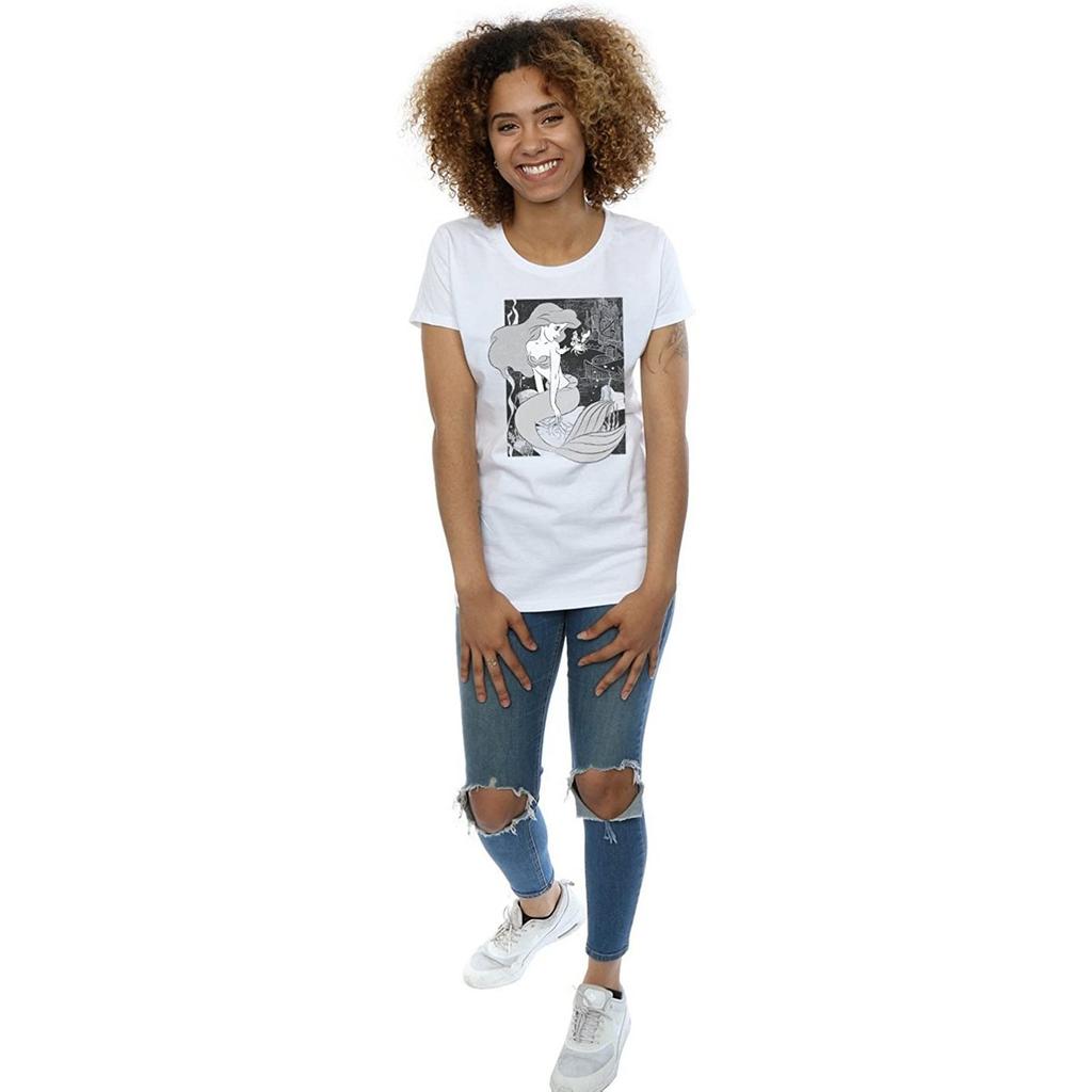 Arielle Damen/Damen Baumwoll-Boyfriend-T-Shirt