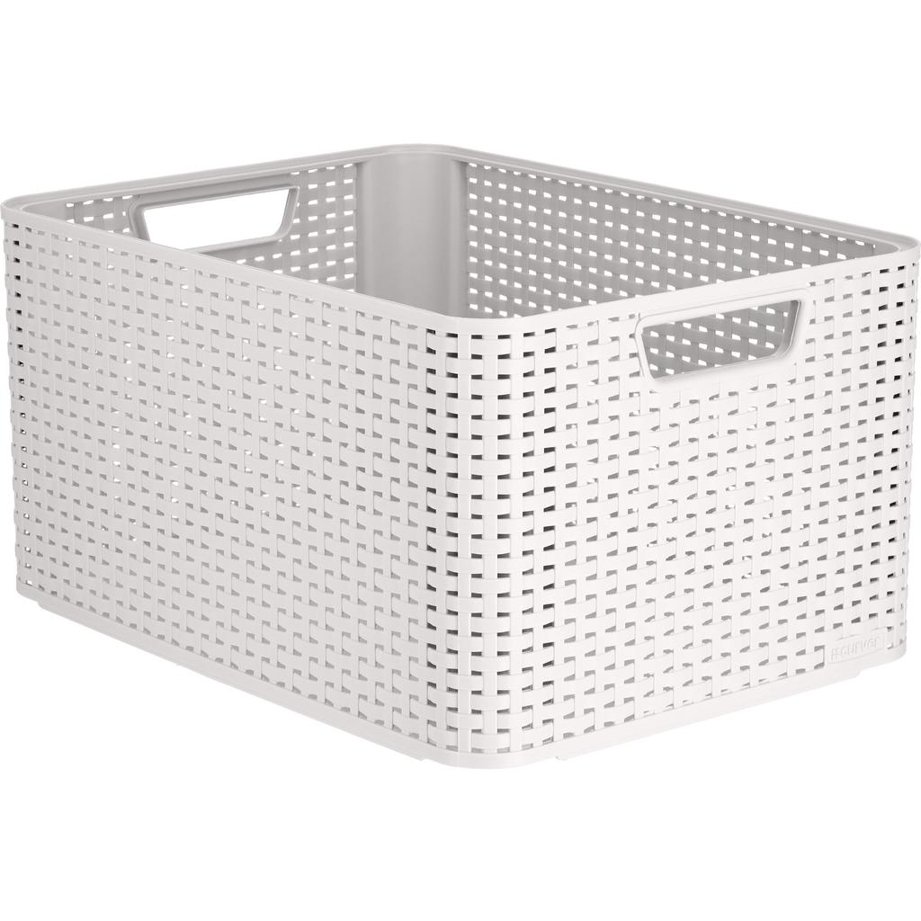 Curver Basket Storage Container Gray 30L