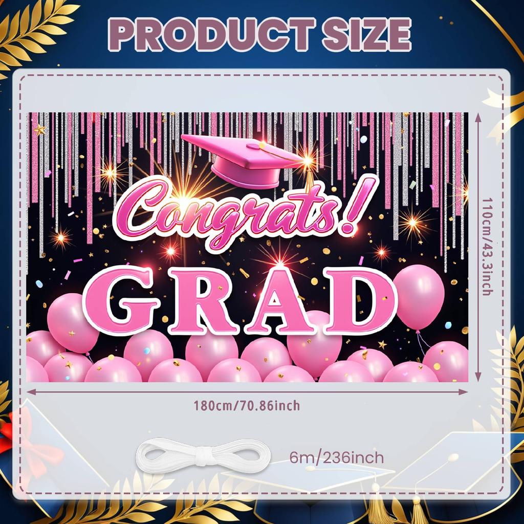 Master's Celebration Background Dark Background Graduation Event Backdrop Graduation Ceremony Banner Academic