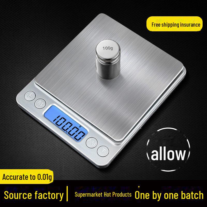 

Compact Stainless Steel Precision Kitchen Scale for Baking and Coffee