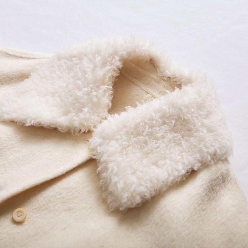 Wudao Women's Wool and Camel Hair Short Coat