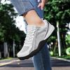 TUINANLE Couple Unisex Wide Toe Sneakers Breathable Mesh Lightweight Black All Day Comfort Casual Walking Shoes for Daily Outdoor