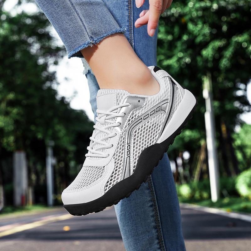 TUINANLE Couple Unisex Wide Toe Sneakers Breathable Mesh Lightweight Black All Day Comfort Casual Walking Shoes for Daily Outdoor