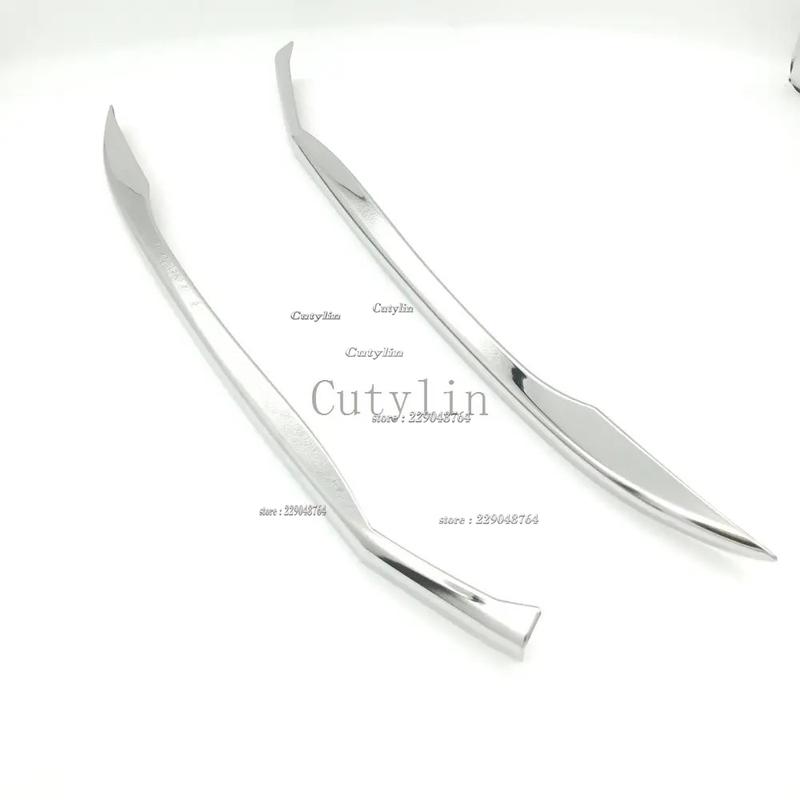 For Toyota Harrier Venza  -2024 Car Front Bumper Corner Cover Trim anti-rub Lip Molding Cover Fram Styling Accessories