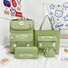4 Pcs Backpack for Boys Girls Children Lovely Schoolbag Kindergarten Schoolbag Kids Gift Pencil Case Large Capacity Handbag