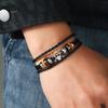 One Piece Anime Bracelet Animation Peripherals Toys Luffy European American Vintage Leather Cartoon Bracelet Friend Holiday Gift