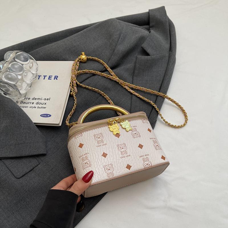 Premium kontrastfarbene Tasche Damen neue vielseitige Ketten-Umhängetasche Sommer tragbare Box kleine quadratische Tasche