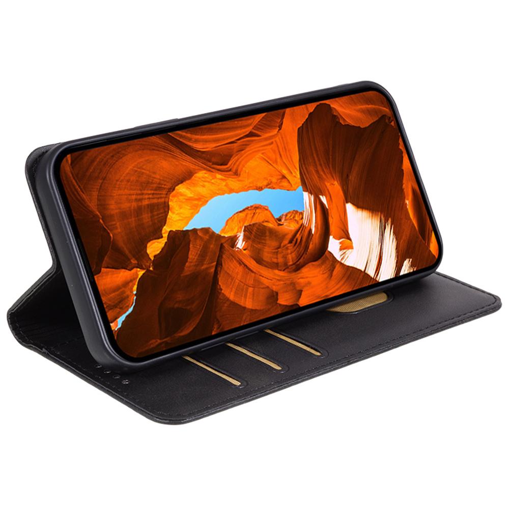 For Xiaomi 14T Case Strong Magnetic PU Leather Phone Cover Calf Texture