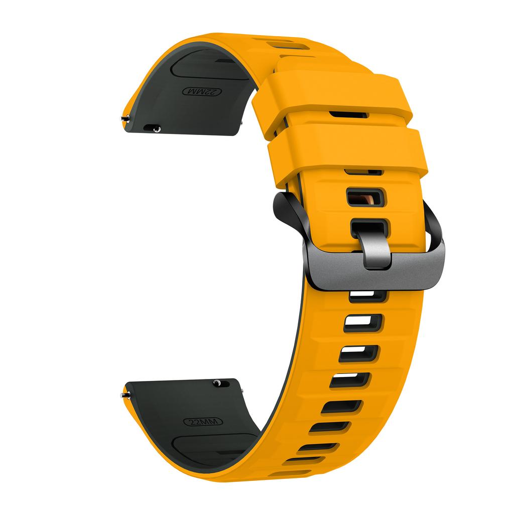 22mm Dual Color Silicone Strap for Huawei Watch GT 6/5/5 Pro/4 46mm Quick Release Watch Band