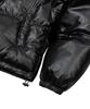 MUCENT Radien Metal Logo High-Neck Glossy Crop Padded Jacket (2 Colors)