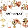 Metal Anti-Gravity Spinning Top Balancing Toy Desktop Gyroscope Physics Toy Educational  Training Gift