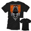 2026 New Loose Washed Cotton T Shirt Top Trending Two Sides Gradient Abstract Street Short Sleeve Tees