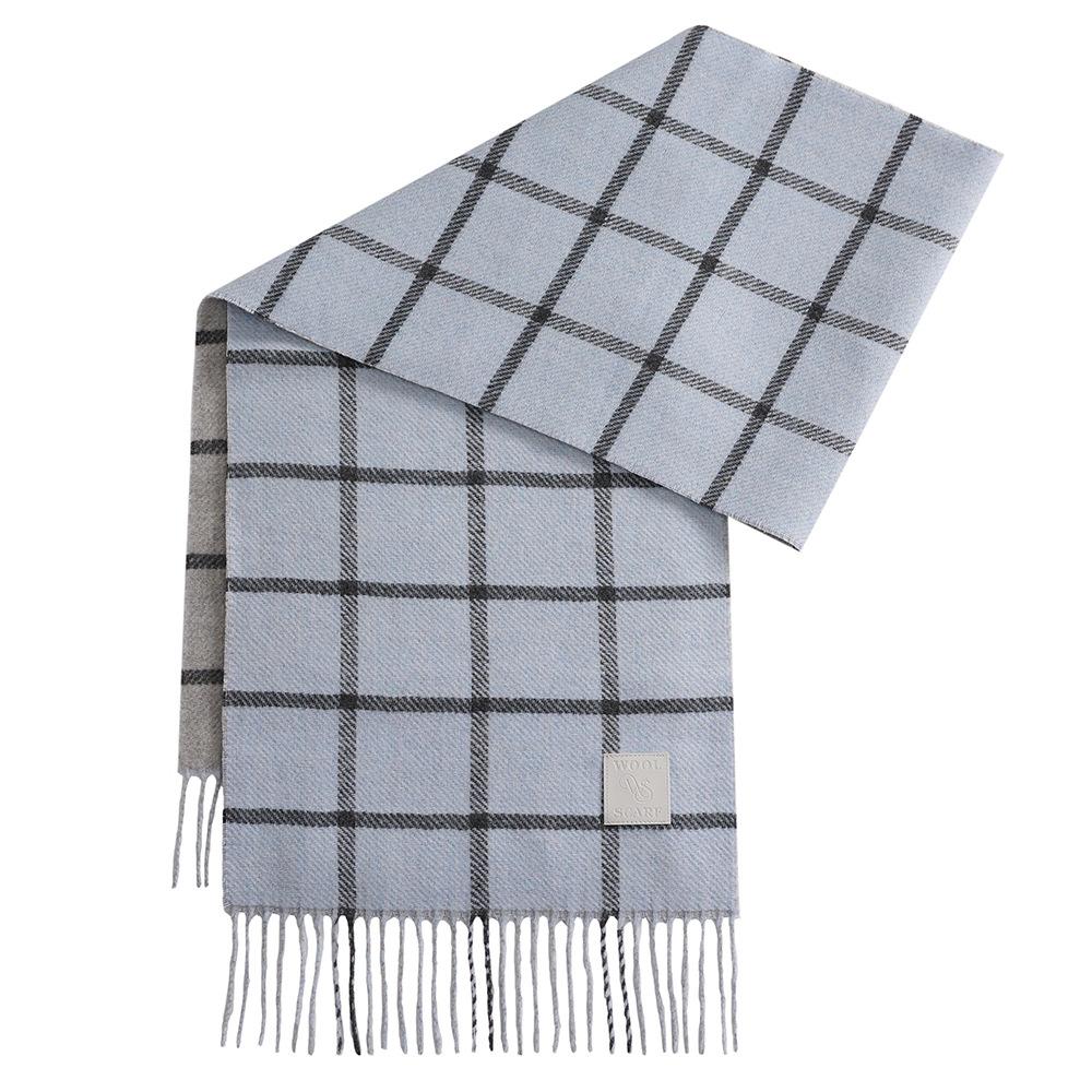 New Fashion Plaid 11 Scarf Women's Autumn and Winter Warm Tassel Shawl Versatile Student Scarf Men