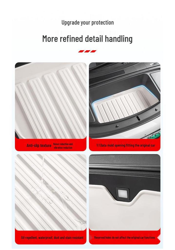 Ideal i6i8 Front & Rear Trunk Silicone Storage Pad for Car Interior