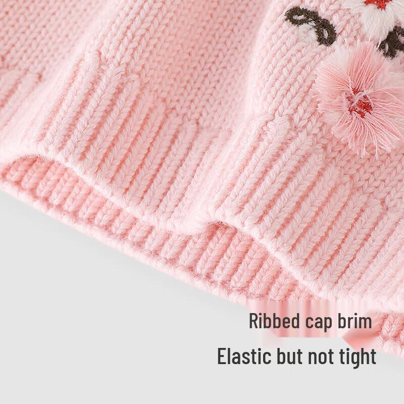 YEEHOO Girls' Autumn Knitted Cotton Hat