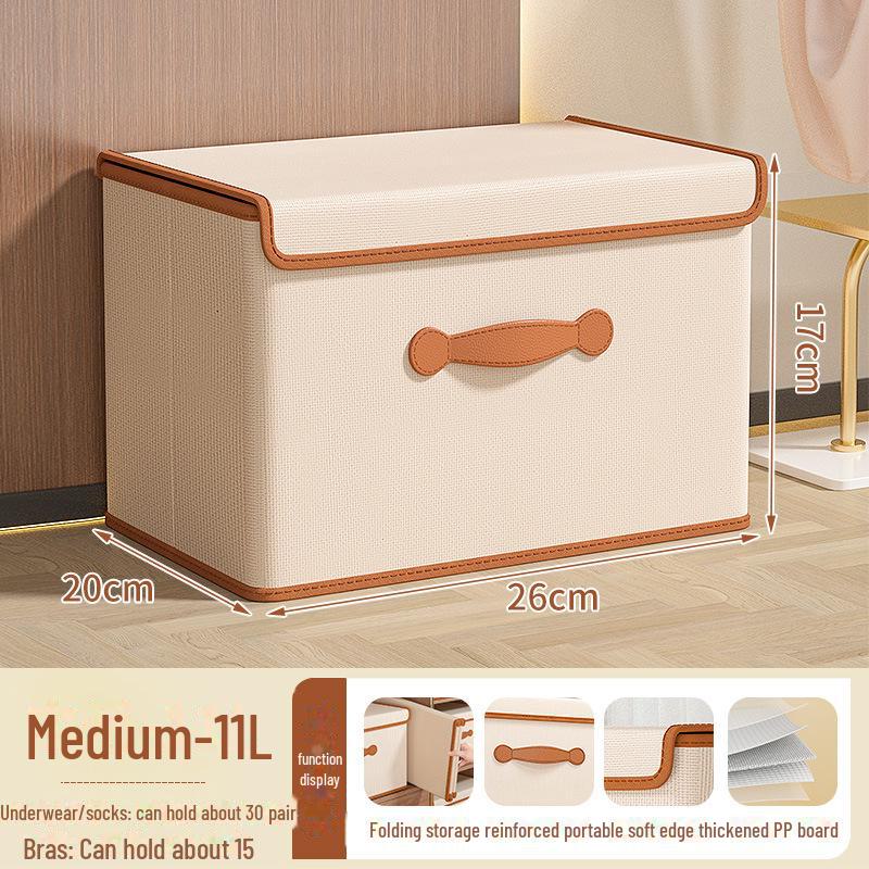 Large Foldable Storage Box with Lid for Clothing and Pants
