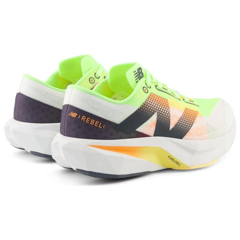 New Balance Women's FuelCell Rebel V4 'White Bleached Lime Glo' Women's Sneakers WFCXLA4