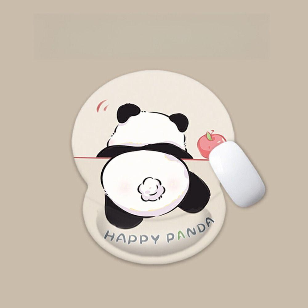 Panda Cartoon Keyboard Pad Wrist Rest 3D Mouse Pad 3D Antiskid Mice Mat Office Supplies
