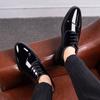 New Leather Shoes Large Size Business Formal Shoes Men's Casual Shoes Lace-up Wedding Shoes Versatile Men's Shoes
