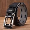 High Quality Genuine Leather Belts for Men Brand Strap Male Double Pin Buckle Fancy Vintage Jeans Belt Cowboy Cintos