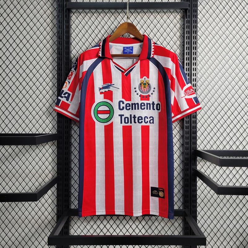 Suministro directo de explosiva retro Cougar Chivas Pachuca ajustada de secado rápido camiseta deportiva de fútbol