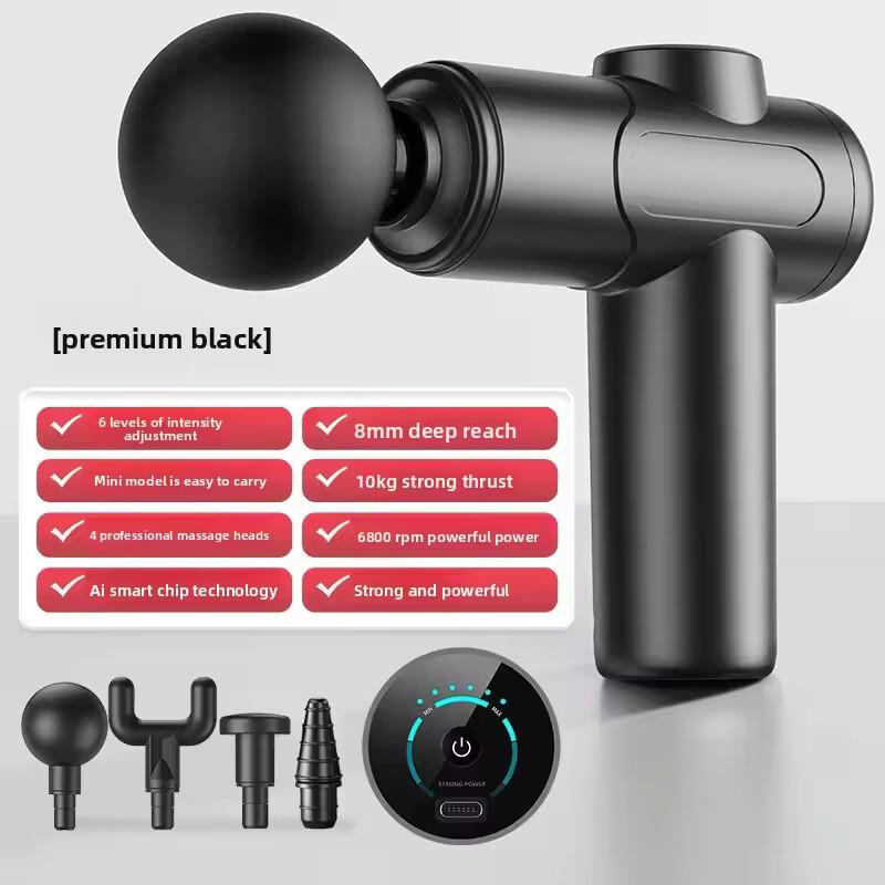 New Deep Tissue Massage Gun Portable Facial Muscle Massager Massage Pistool For Back Neck Body Muscle Fitness Tool EU Plug