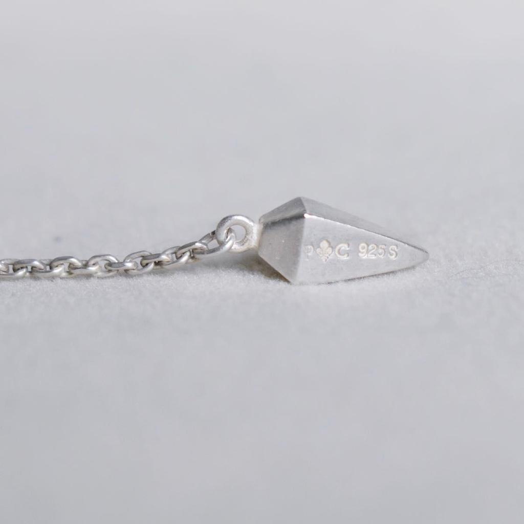 Used 925 Silver Women's Choker Geometric Motif 37cms925 Necklace Fashionable and Elegant Design For Agete Lovers