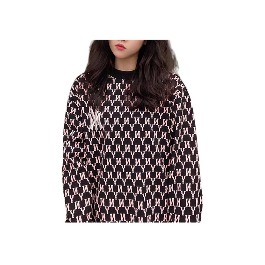 New MLB Old Flower Sweatshirt Unisex Black 31MTM1111-50L