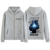 Rapper Bekar Plus Fort Que Album Grafik Reißverschluss Hoodie Herren Damen Hip Hop Mode Winter Reißverschluss Jacke
