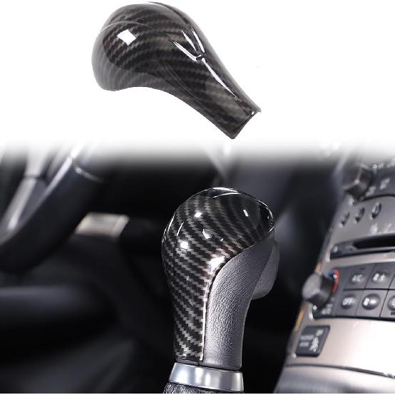 

Gear Shift Knob Cover Compatible with Infiniti G37 G35 G25 Q40 FX35 FX37 FX50 QX70 QX56 EX35 EX37 EX25 QX50/Nissan Patrol 2013-2018, Accessories Gear shifter-black carbon