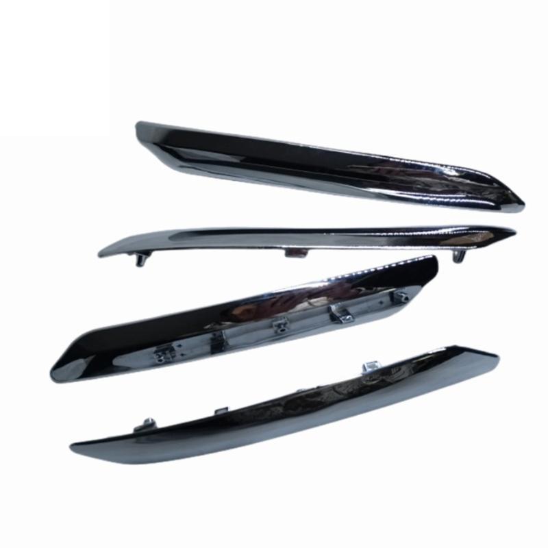 Front Rear Bumper Decorative Covers 4PCS ABS Automotive Exterior Trim Bumper Enhancement Strips Suitable for C5 1