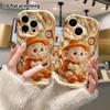 Phone Case: 2D flat design suitable for iPhone 18 17 16 15 14 13 Pro protective case, adventurous little monkey, perfect Christmas and Halloween holid