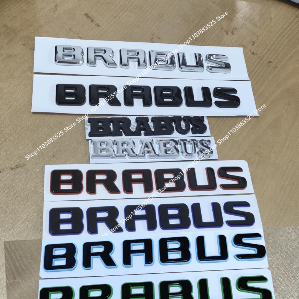 AAZB1 Car Door or Rear Trunk Emblem Badge Sticker For Brabus W212 W204 W205 W463 W464 W221 W213 W206 W253 Modified Accessories