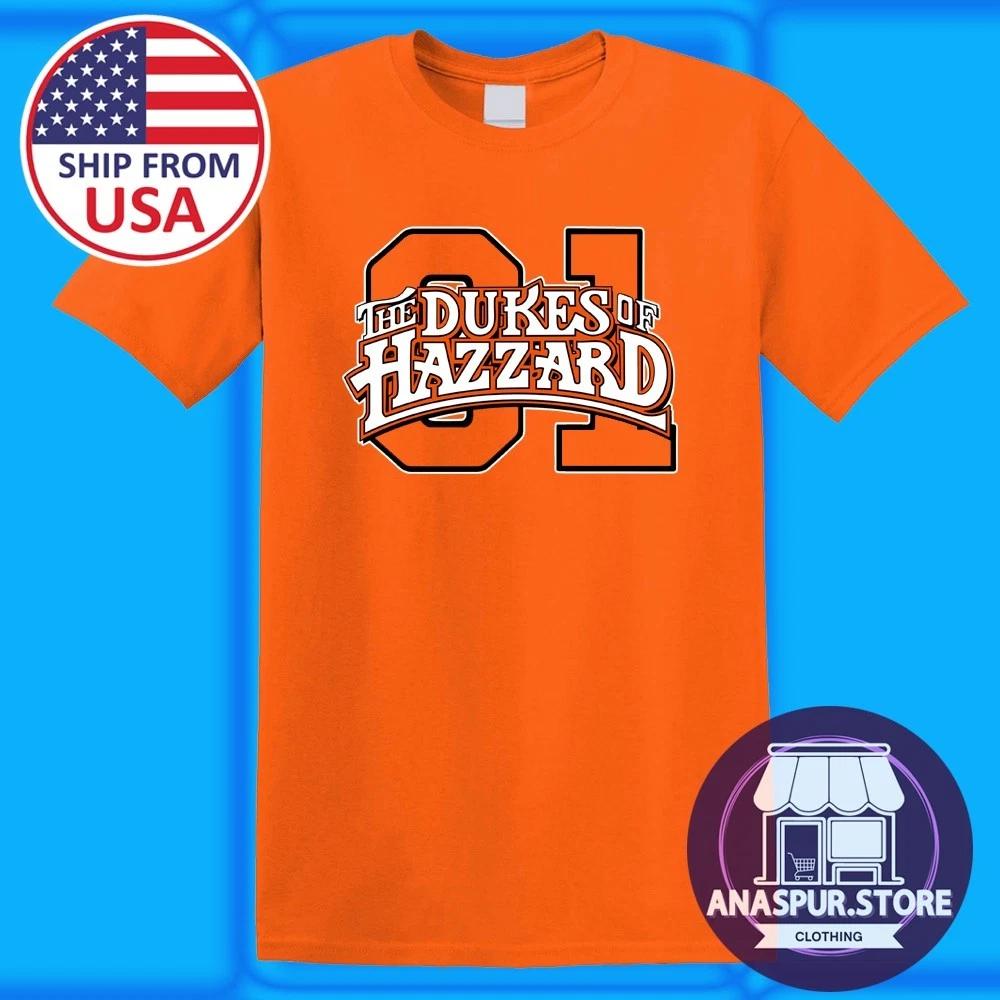 The Dukes of Hazzard 01 General Lee TV Show Retro Men s Orange Size S-5XL 3XL