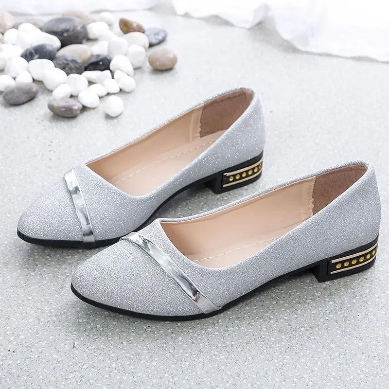 Fashion Pointed Toe Low Heel Elegant Shoes for Women Woman Pumps Y2k Fashion Popular Dress Stylish Footwear Genuine Mark Casual Non Slip