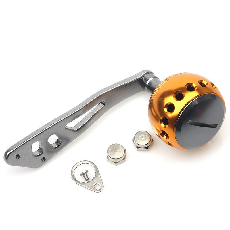 Aluminum Alloy Single Fishing Reel Handle Joystick Rotating Fishing Tool Durable Multi-Color Fishing Accessories