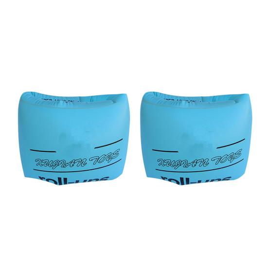 

1 пара поплавков на руку, водонепроницаемые надувные, сильная плавучесть, противоскользящие водные развлечения, ПВХ, детское кольцо для плавания, водные виды спорта синий