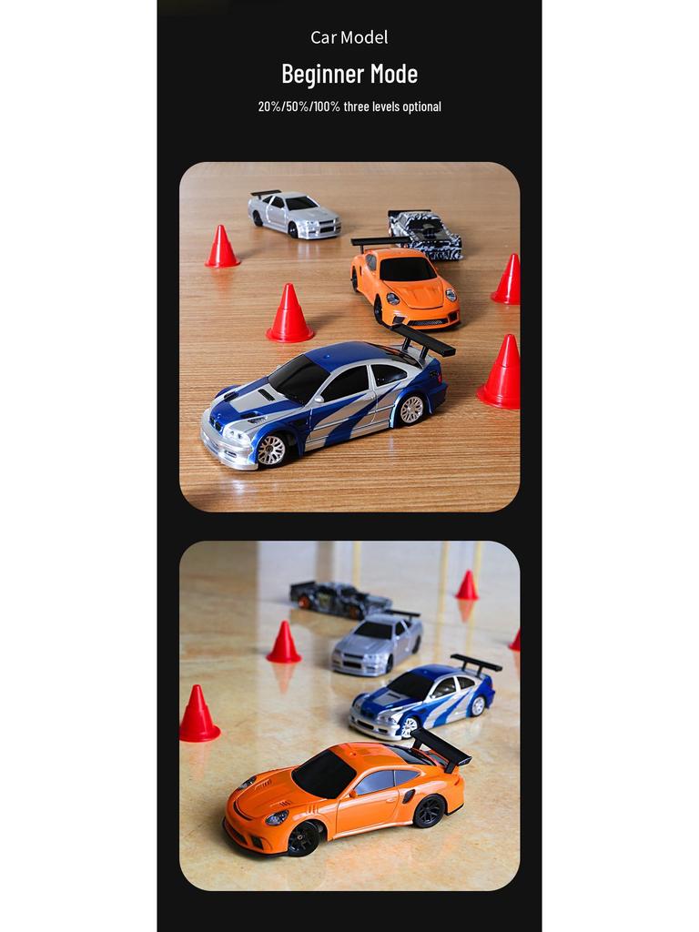 1:43 Scale Drift RC Car - Four-Wheel Drive, Indoor Mini Toy for Kids