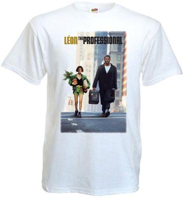 Leon The Professional V2 T-shirt White Movie Poster All Sizes S5XL